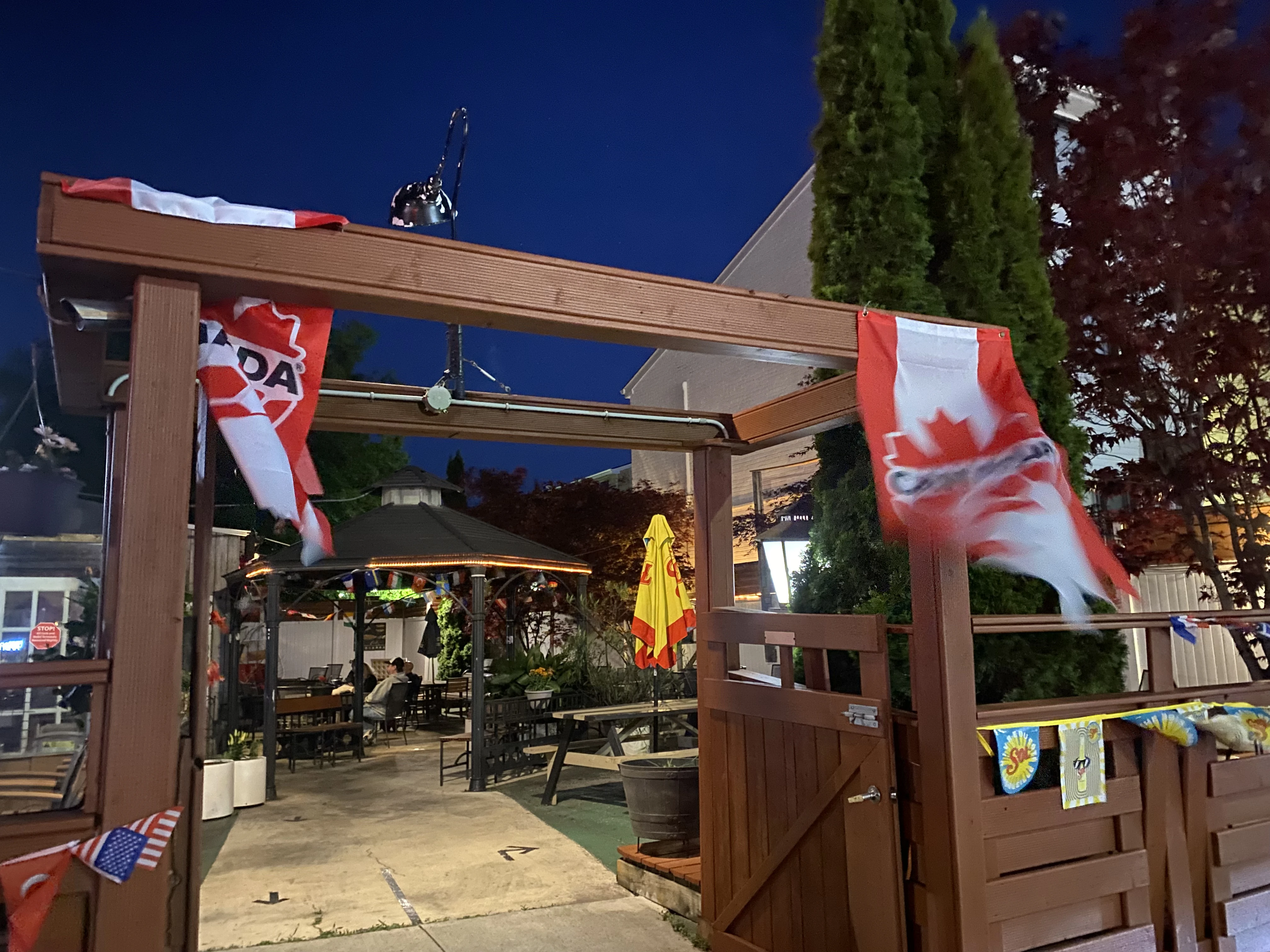 Patio at Night.