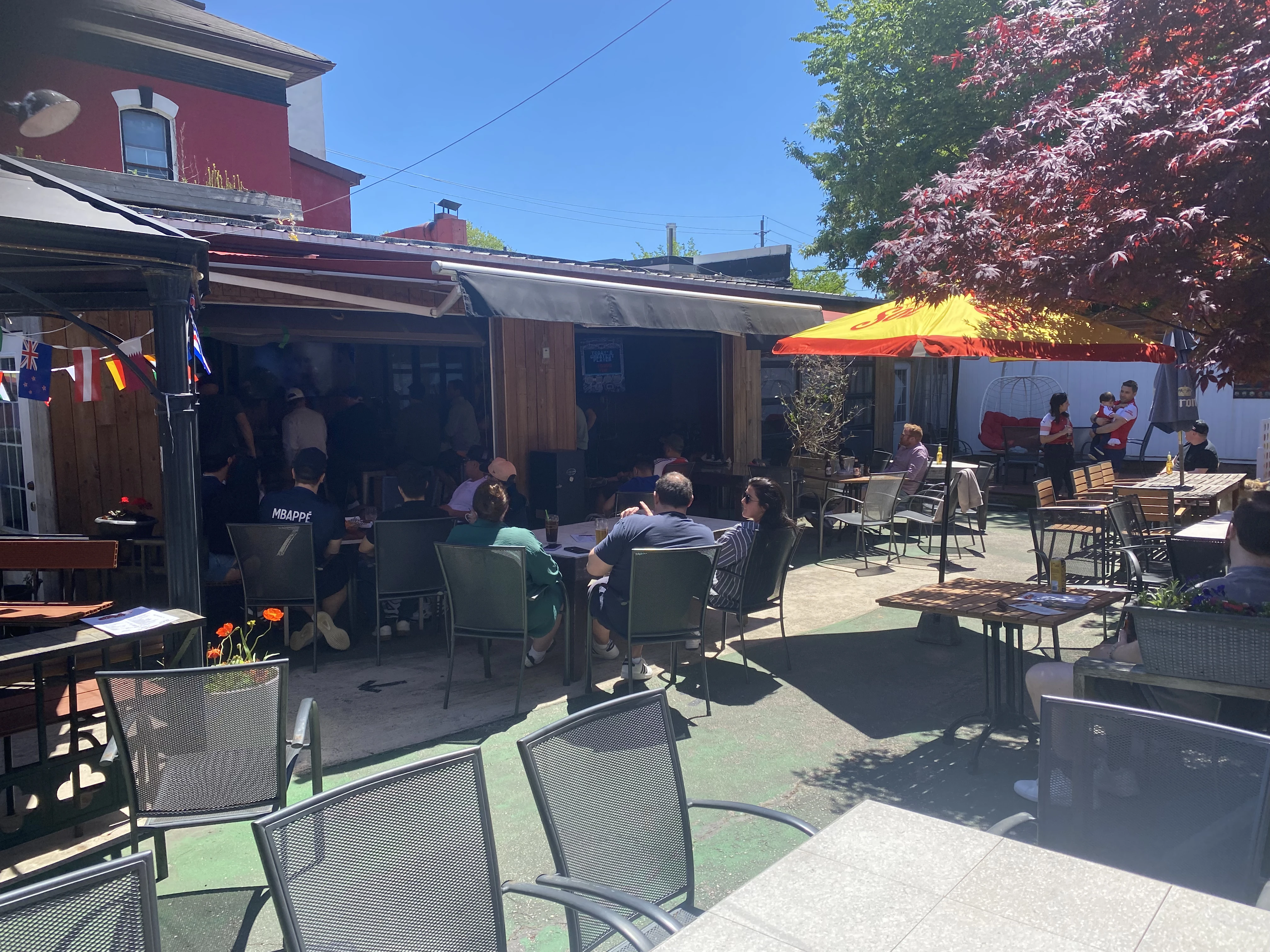 Patio Sports Viewing.